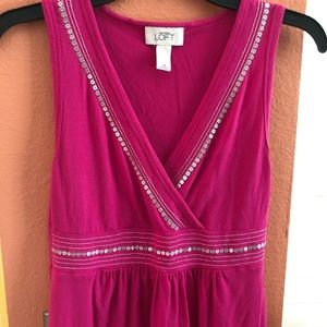 Loft Sleeveless Sequined Shirt